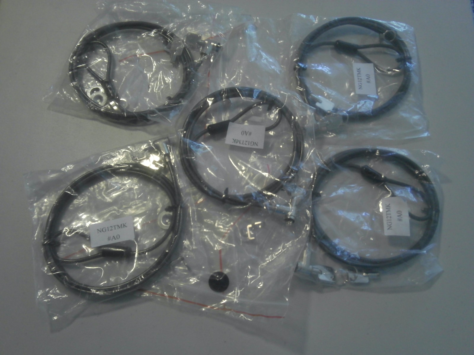 Lot of 5 Noble Security NG12TMK Laptop Lock (Brand New) Black