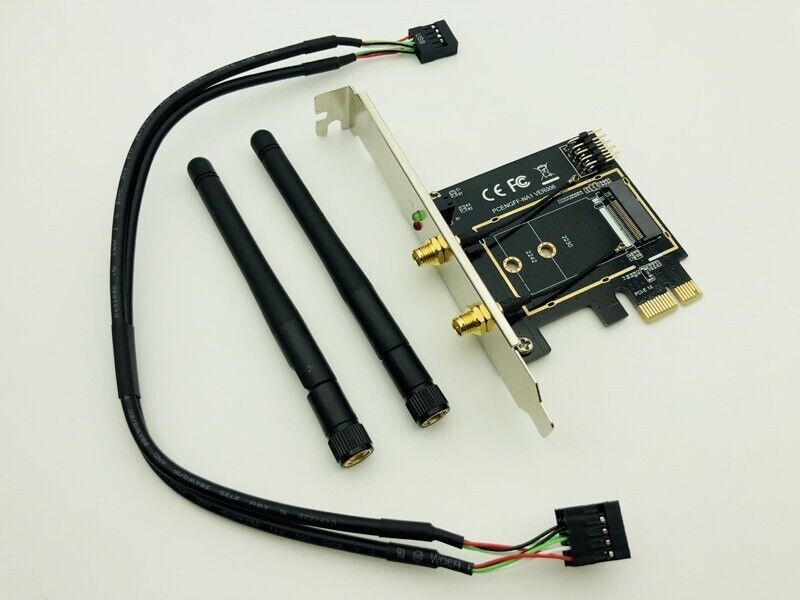 Wireless Network Card Adapter M.2 NGFF To PCI - E 1X WiFi