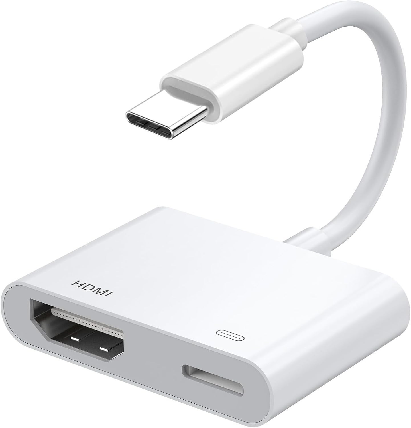 Adaptador USB C a HDMI Digital AV para iPhone 15, pantalla de sincronización de