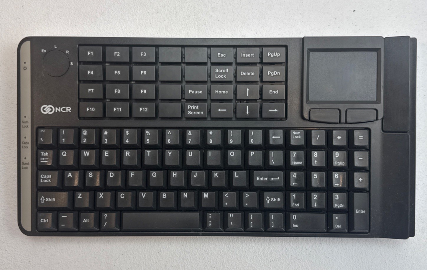 NCR-593266809090 NCR USB Compact Alphanumeric Keyboard, Pre-Owned .