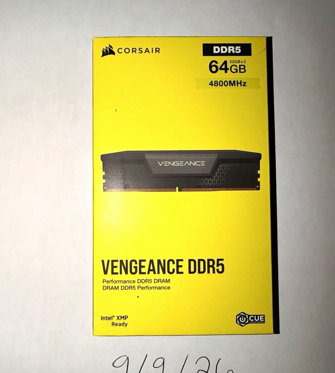 Corsair Vengeance DDR5 64GB (2x32GB) 4800MHz DIMM Intel XMP 