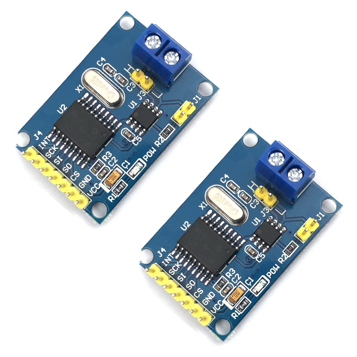 2 PCS MCP2515 CAN Bus Module TJA1050 Receiver SPI Module For Arduino AVR