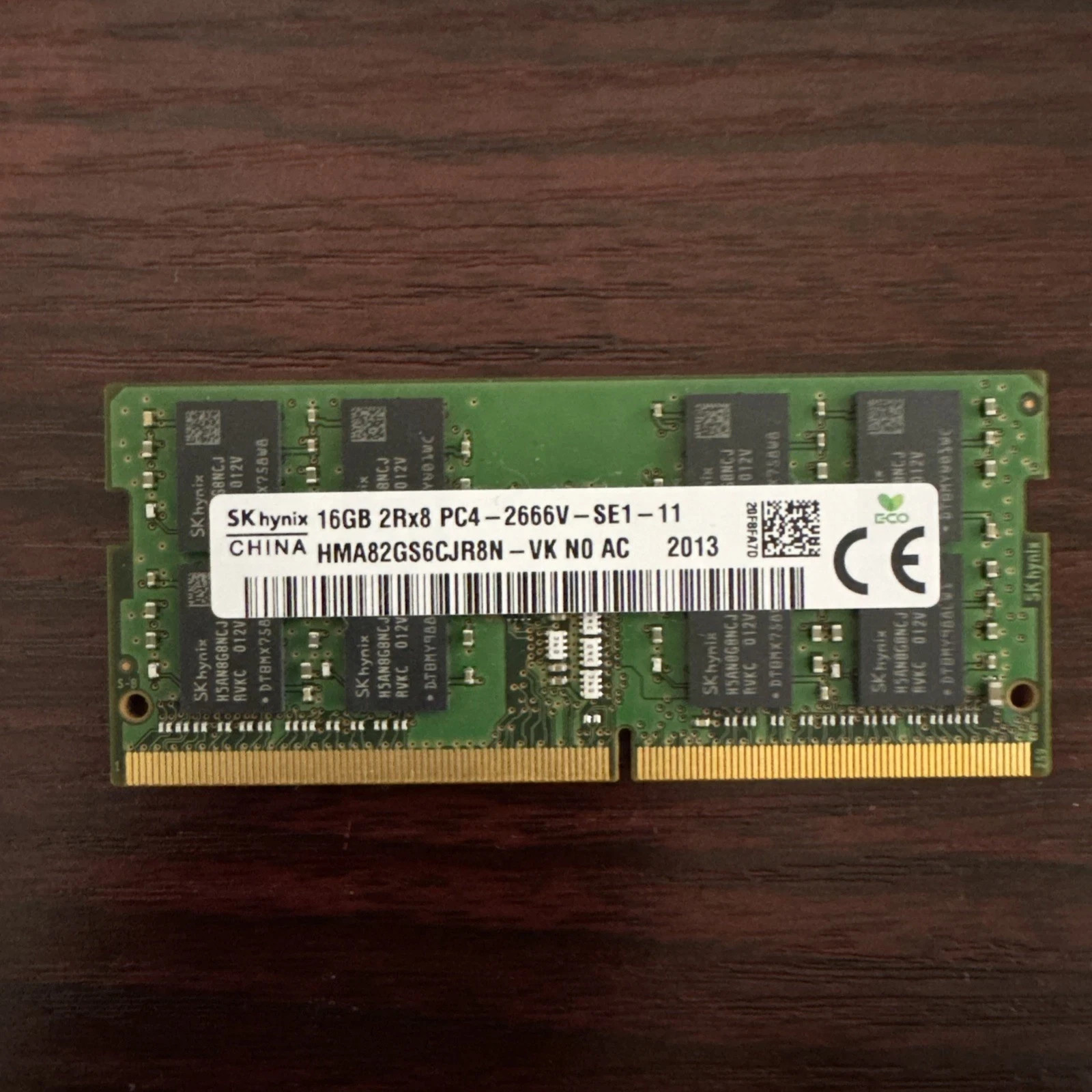 SK Hynix 16GB 2Rx8 PC4-2666V SODIMM Laptop RAM HMA82GS6CJR8N 32195