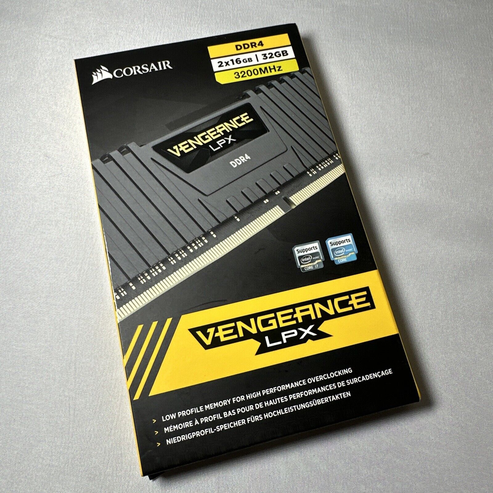 CORSAIR - VENGEANCE LPX 32GB (2x16GB) 3200MHz DDR4 C16 DIMM Desktop Memory