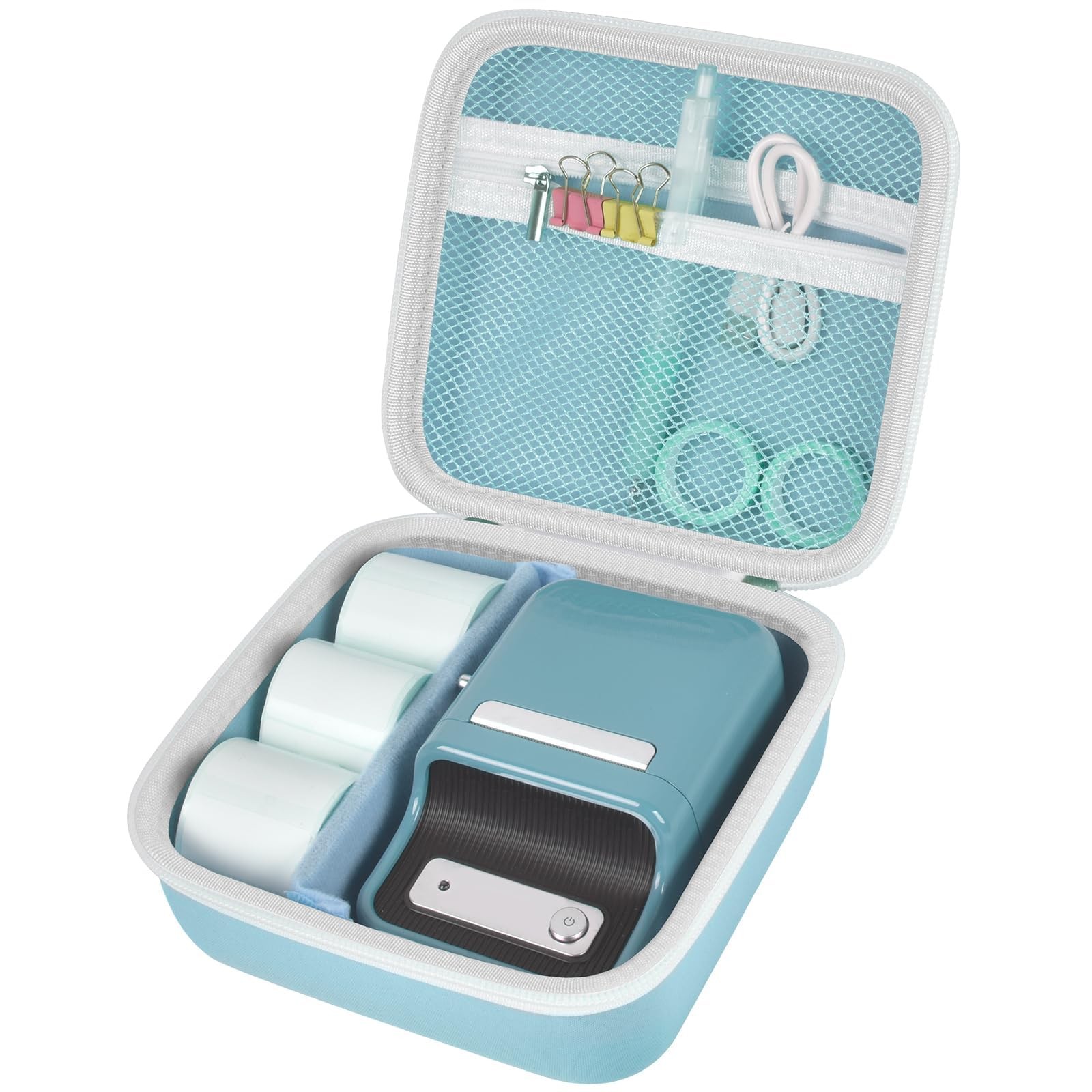 Case Compatible With NIIMBOT B21/B1 Label Maker Wireless Thermal Printer Blue