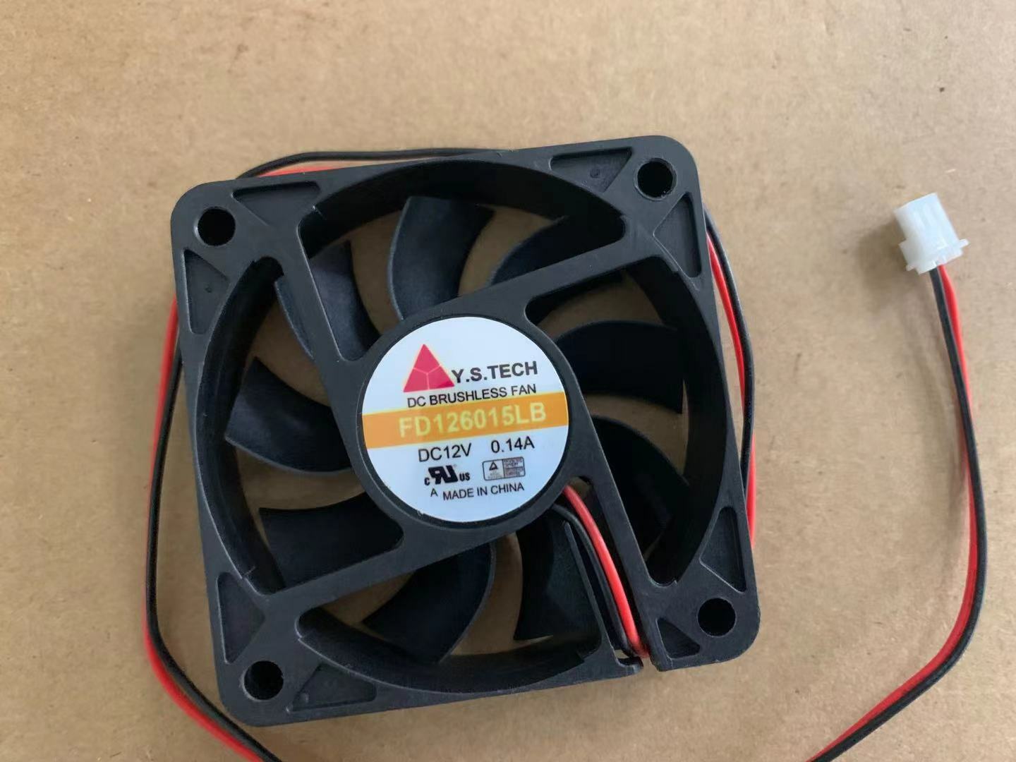 1pcs 6015 for New Y.S.TECH FD126015LB DC12V 0.14A silent cooling fan 6CM 