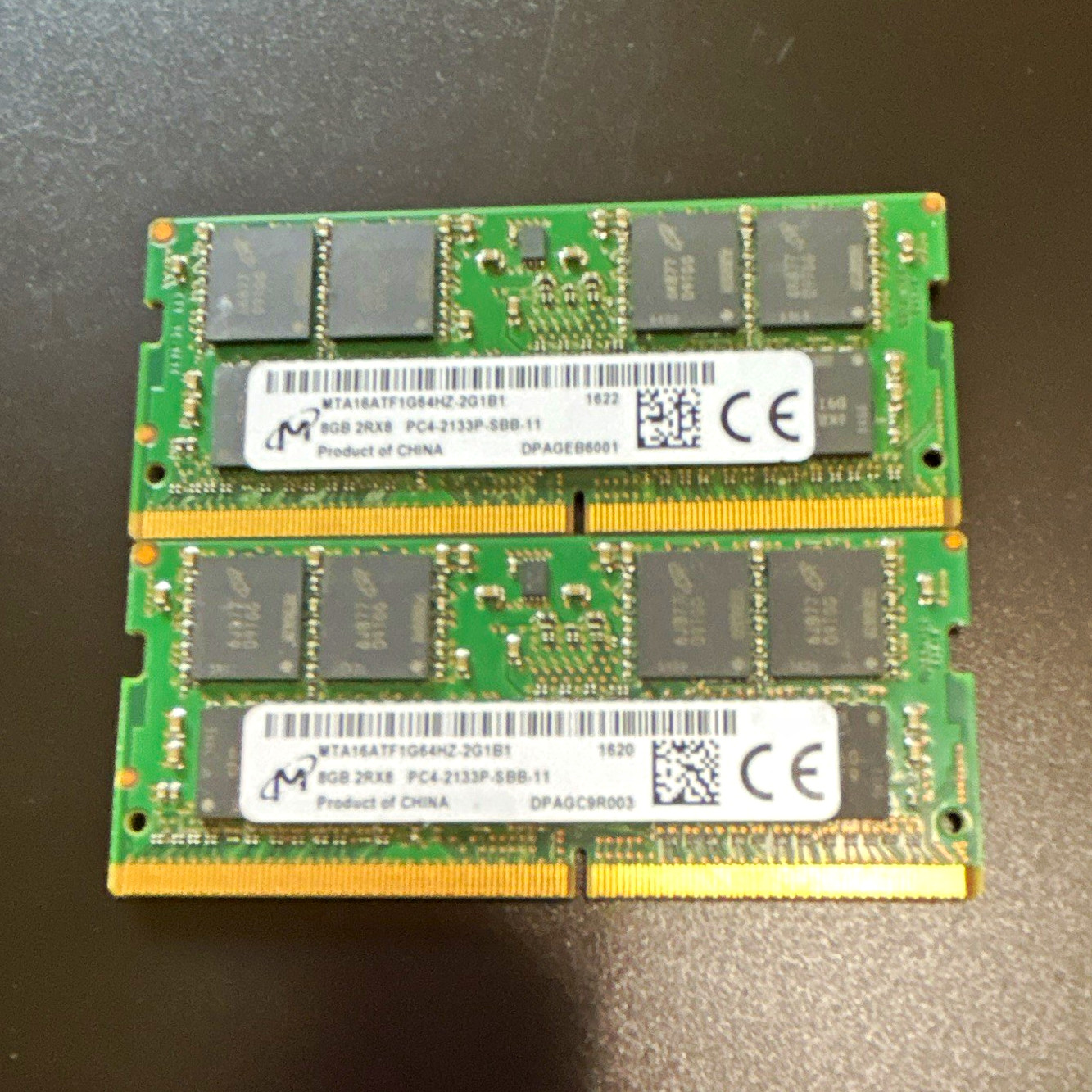 Micron 16GB (2x8GB) DDR4 PC4-2133P 260-Pin SO-DIMM ECC MTA16ATF1G64HZ-2G1B1