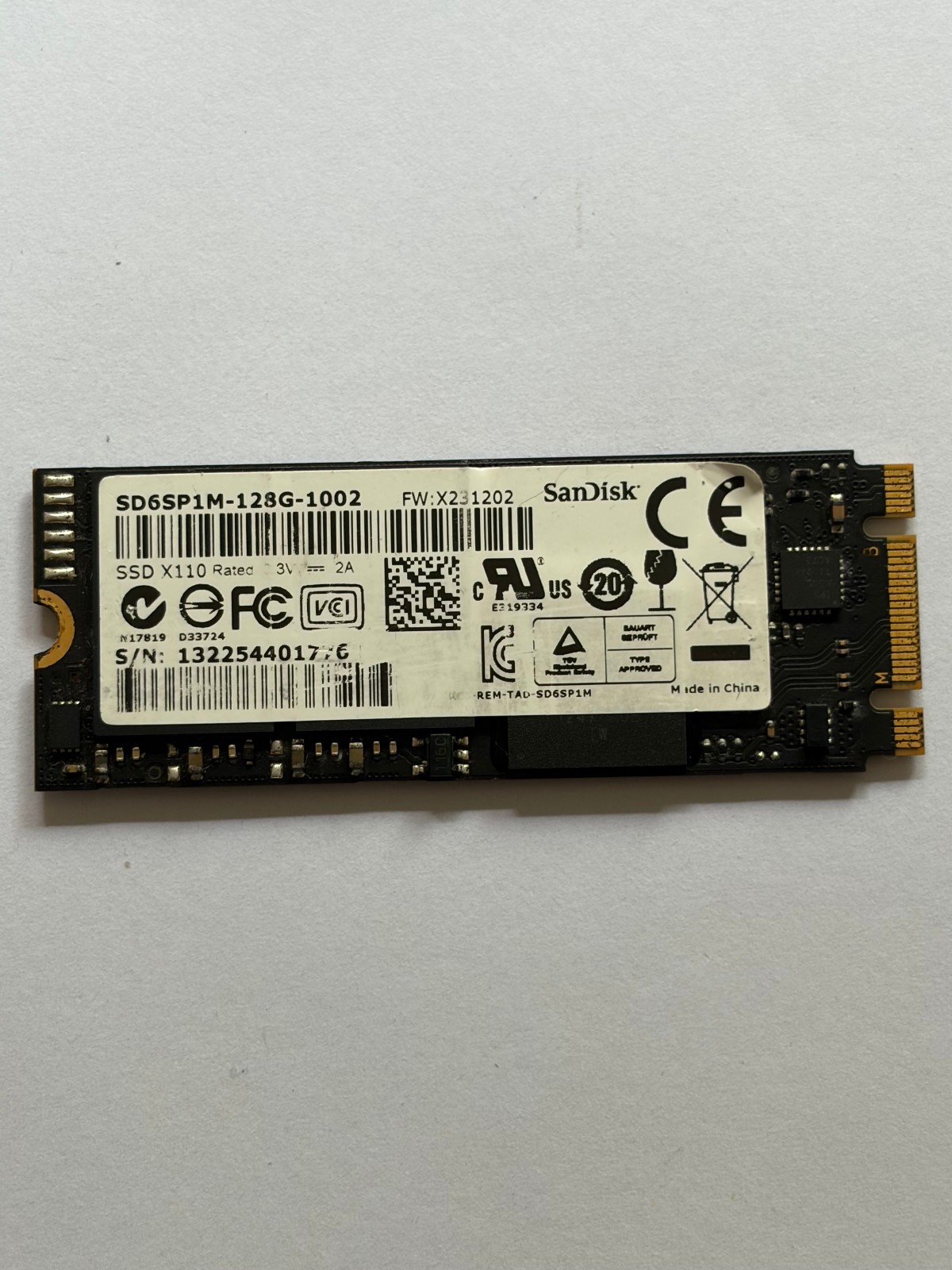 SD6SP1M-128G-1002 X110 SSD 128GB 2260 M.2 NGFF SATA 6.0Gb/s Solid state drives