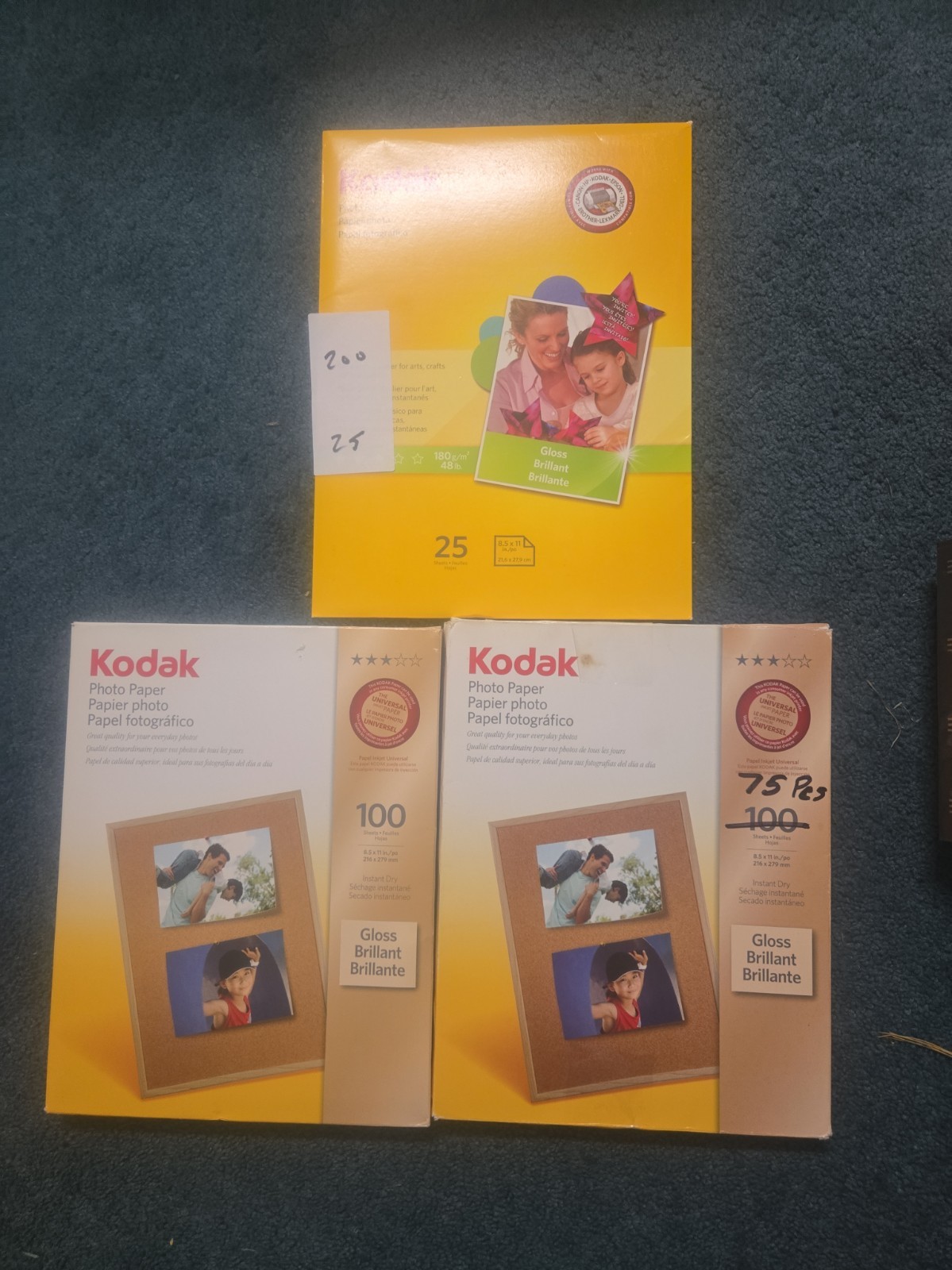 kodak photo paper Lot , 200 Pcs 