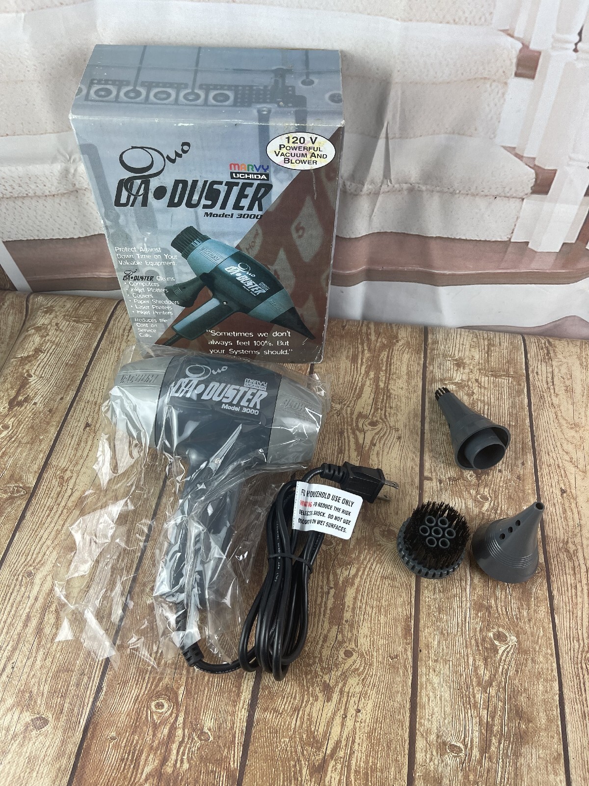 OA Duo Duster Model 3000 120V Powerful Vacuum & Blower Marvy -New open box 