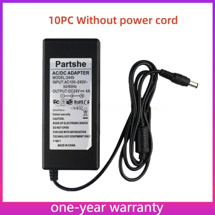 10pcs 24V 4A AC DC Adapter For Zebra GK420d GX420d GK420t GX420t Power Supply