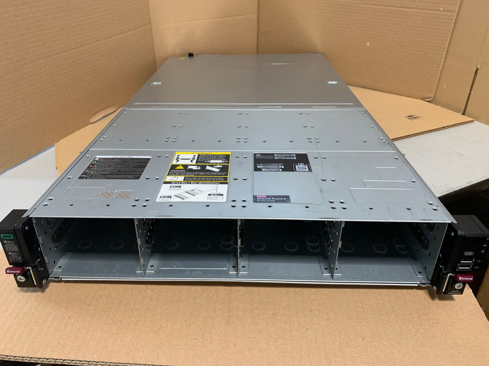 HPE Apollo 4200 Gen10, 2x Silver 4114 Xeon No HD &  No Ram Barebones Tested