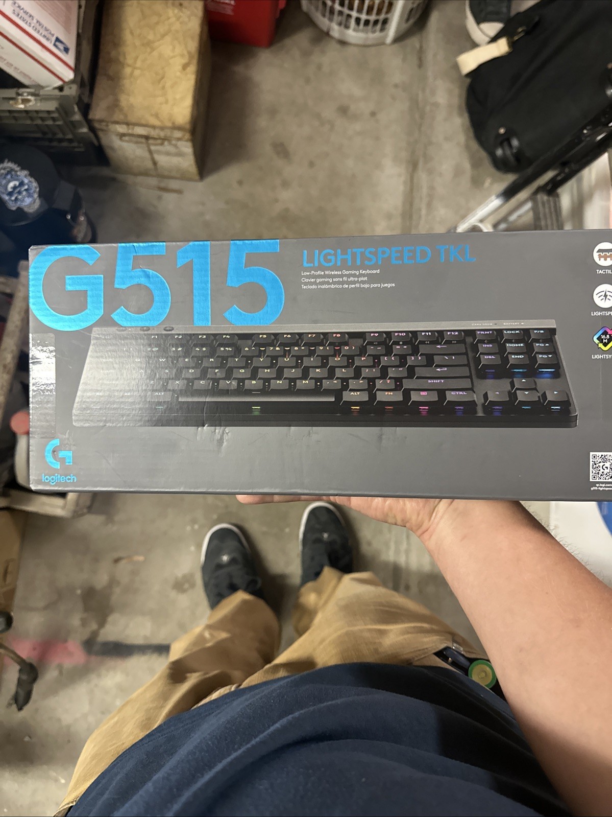 Logitech G515 LIGHTSPEED TKL Low Pro Wireless Gaming Keyboard Black 920012423