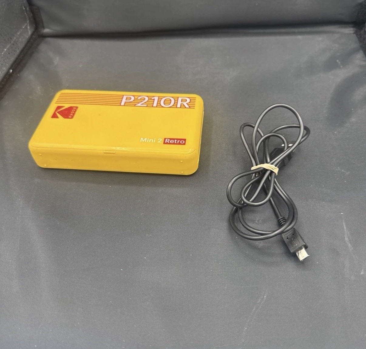 KODAK Mini 2 Retro P210R 2.1x3.4" Wireless Portable Photo Printer- Yellow Used