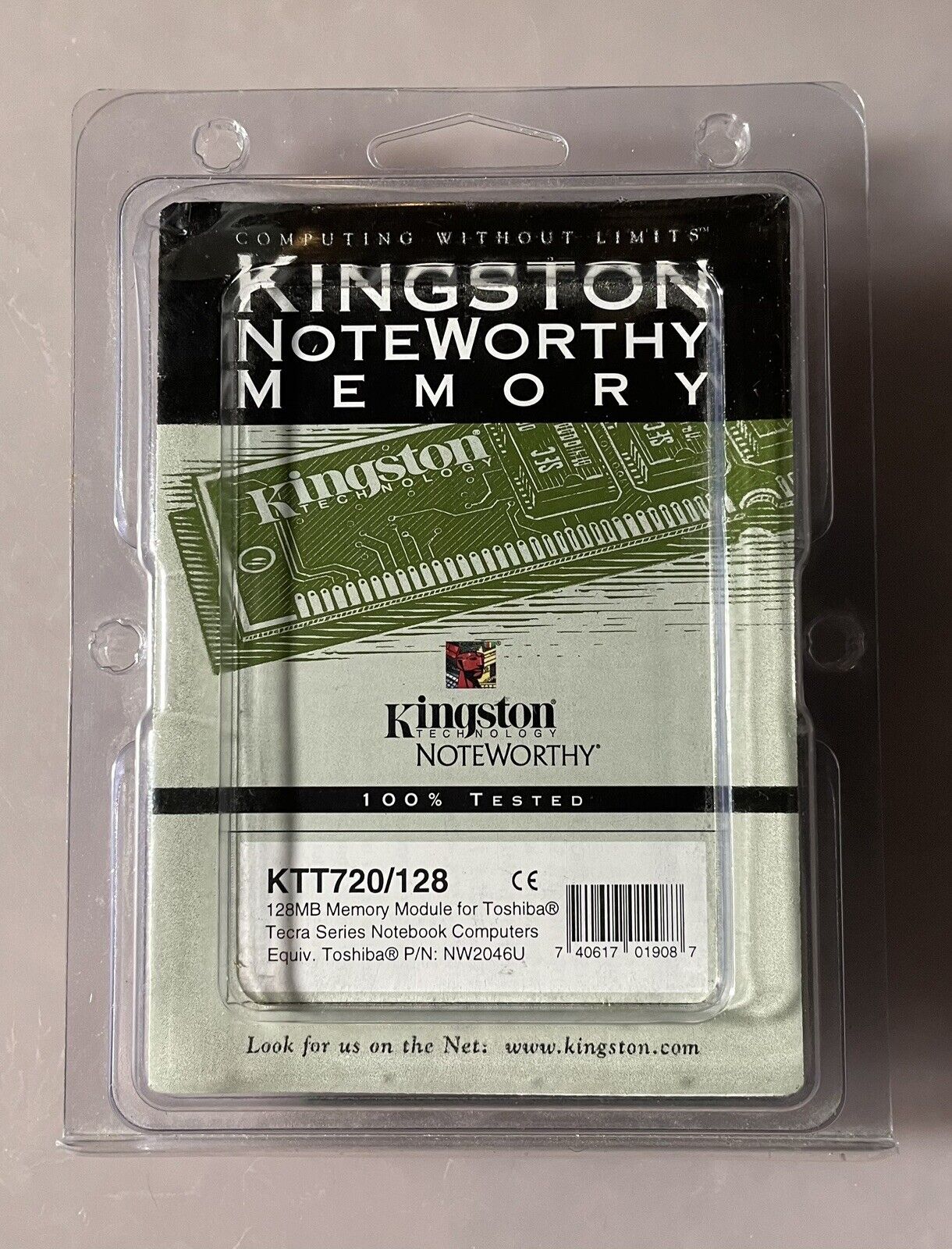 Kingston NoteWorthy Memory 128MB P/N: NW2046U Retro Computer RAM New Old Stock