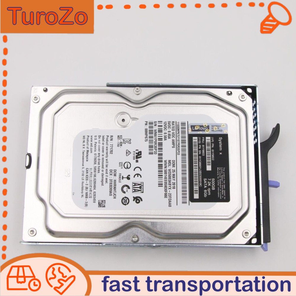 Lenovo 81Y9802 81Y9803 System X 500GB 81Y3866 SATA 7.2K 3.5'' 6Gb Hard Drive HDD