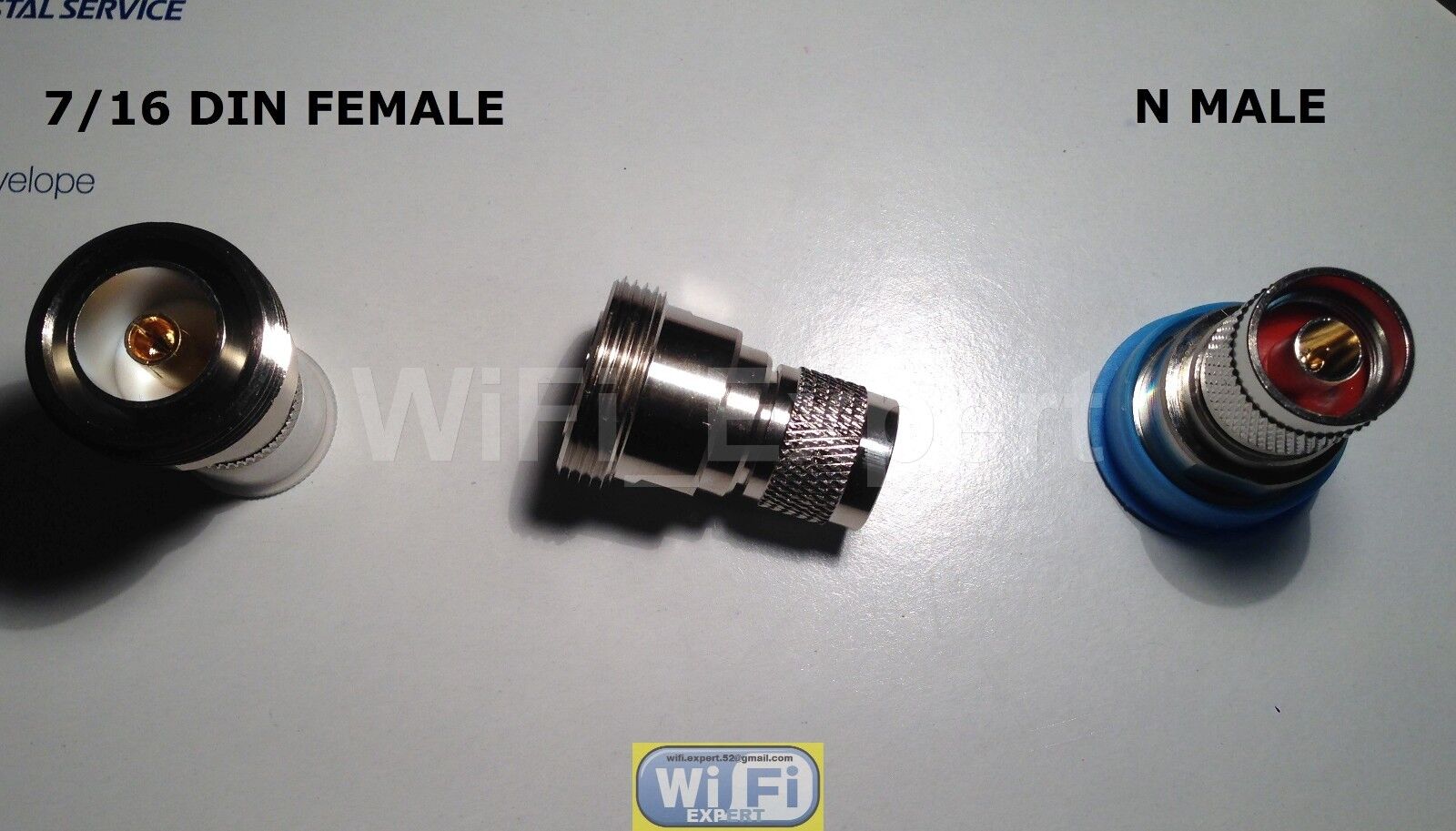 1 x L29 7/16 DIN female jack to N male plug RF coaxial adapter connector USA