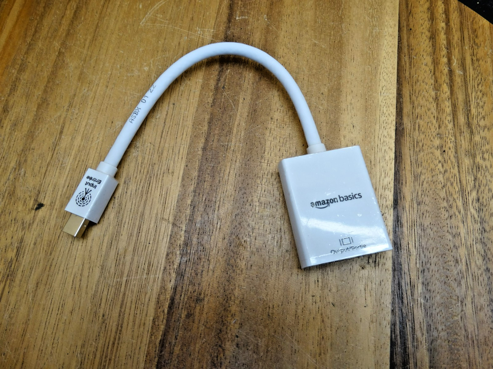 Amazon Basics Mini DP Male - HDMI Female Display Adaptor