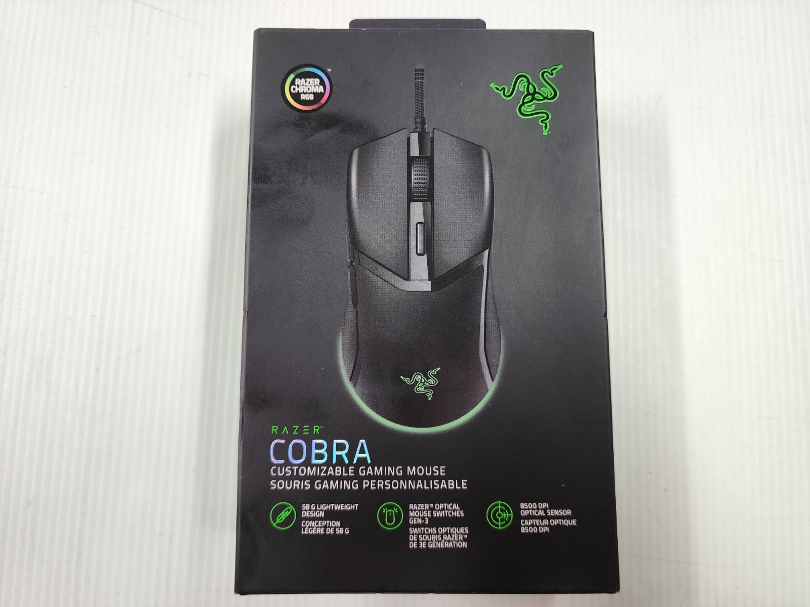 **NEW**  Razer Cobra RZ01-014650100-R3U1 Wired Gaming Mouse Black
