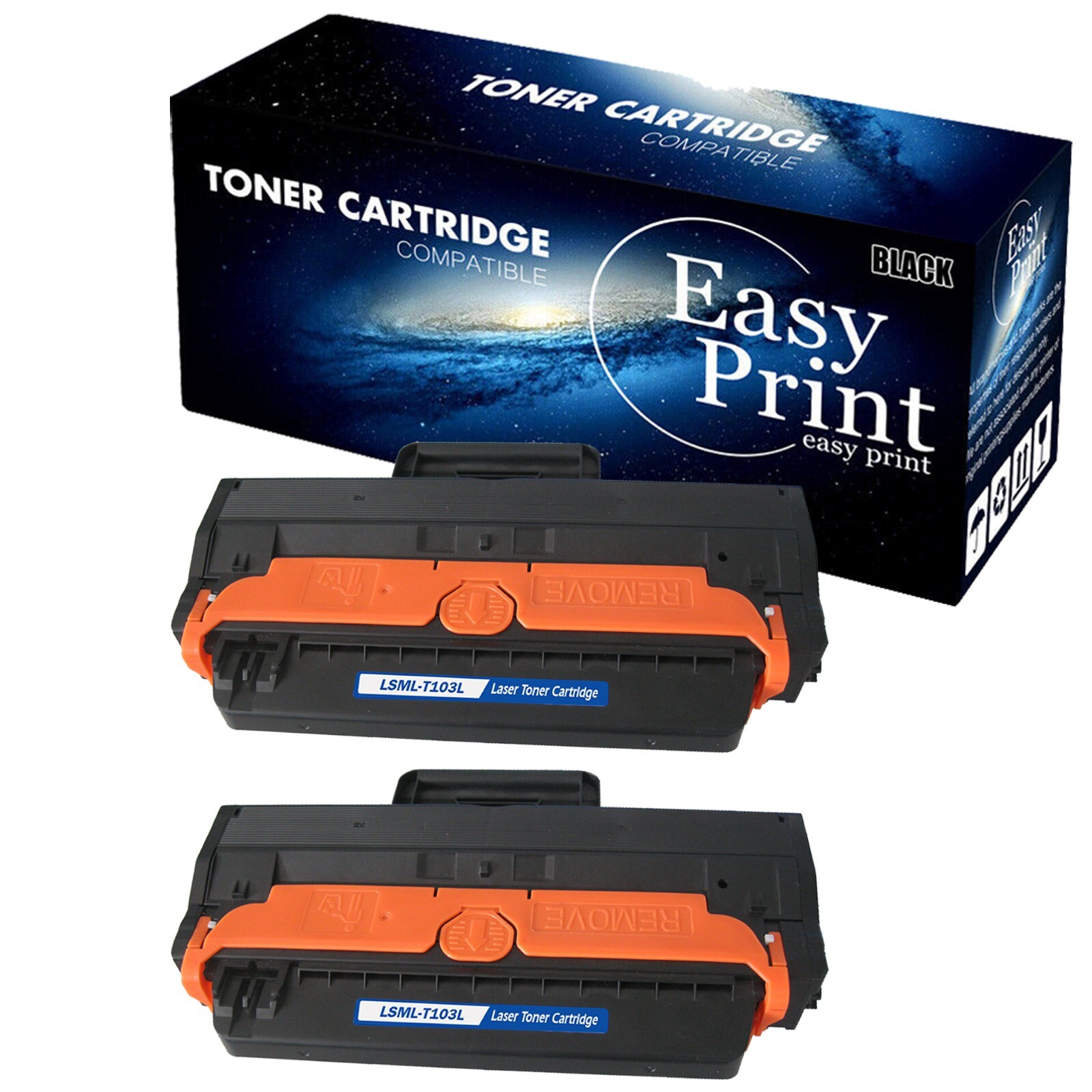 2-Pack MLTD103L Toner Cartridge 103L work for ML-2951D Printers