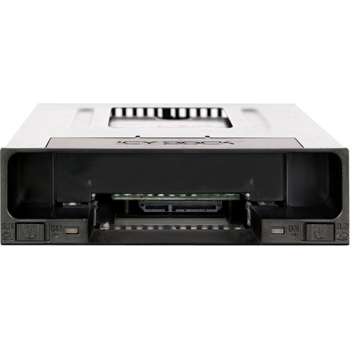 Icy Dock FlexiDOCK MB795SP-B Drive Enclosure for 5.25  - Serial ATA/600 Host Int