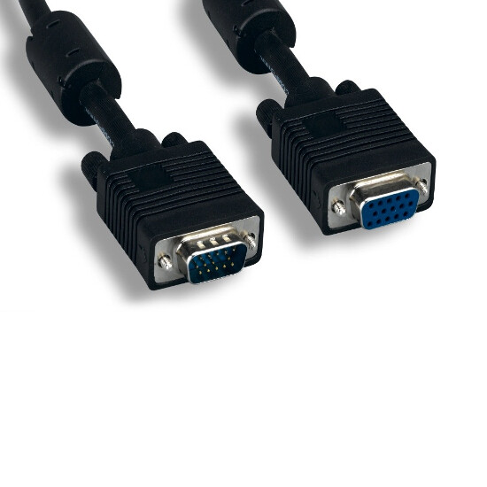KNTK 100' SVGA Video Extension Cable 28AWG HD15 15Pin for TV PC Monitor Display