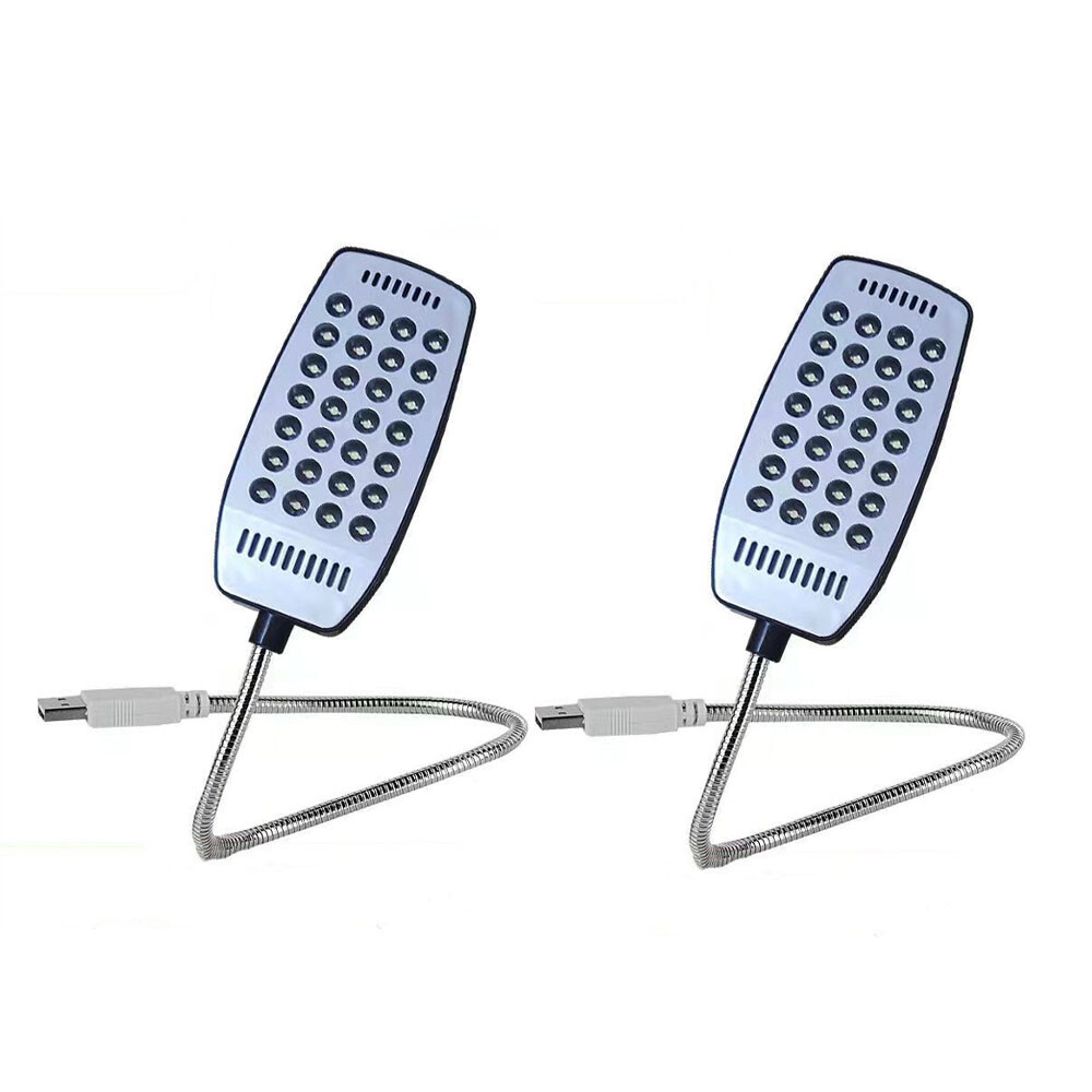 2/4Pcs Bright Flexible Mini 28LED USB Light Computer Lamp Laptop PC Desk Reading