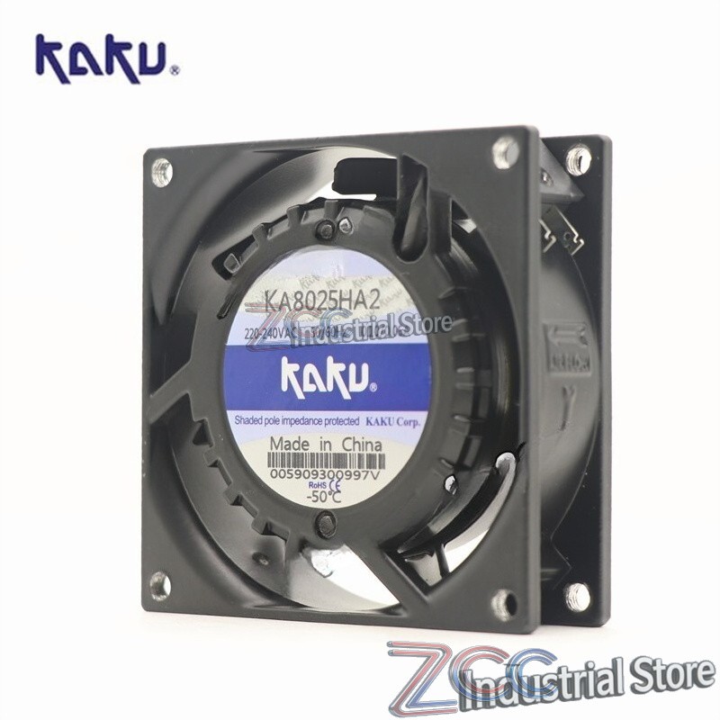 KAKU KA8025HA2 Axial fan 220/240V 0.10/0.06A 80*80*25MM Cooling fan Ball bearing