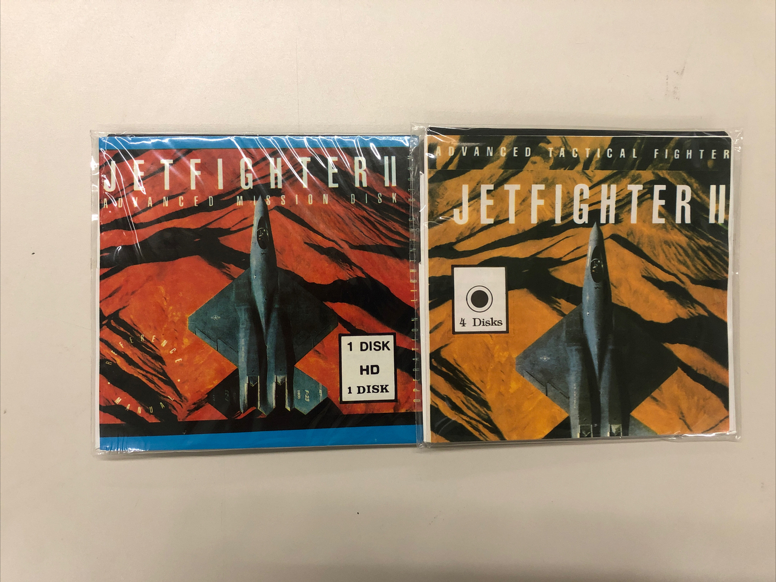 VINTAGE JETFIGHTER II TACTICAL MISSION GAME 5.25 AND 3.5 FLOPPY DISK - PREOWNED