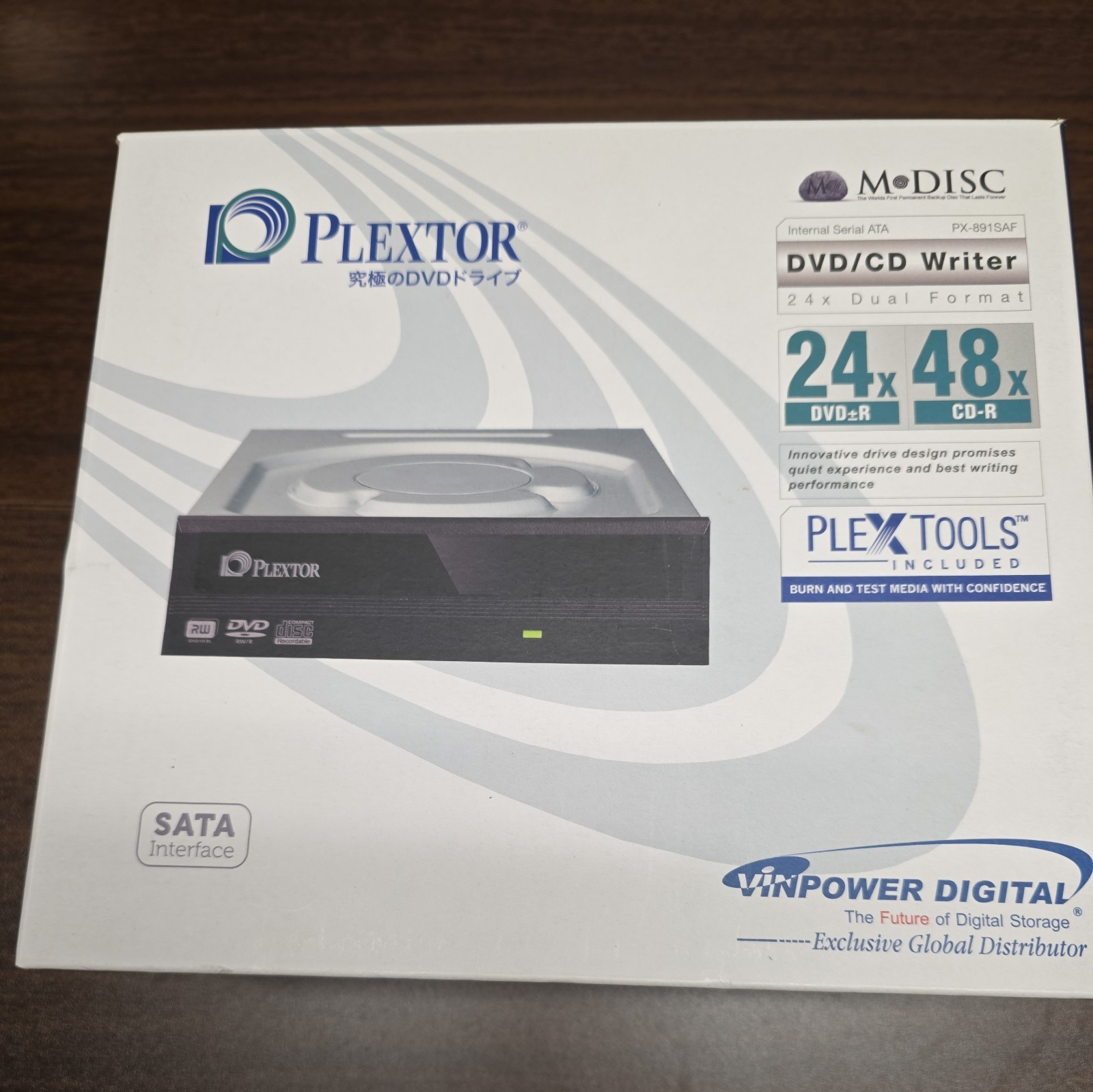 Digital Plextor PlexWriter PX-891SAF-R 24X SATA DVD +/- RW Dual Layer Burner ...