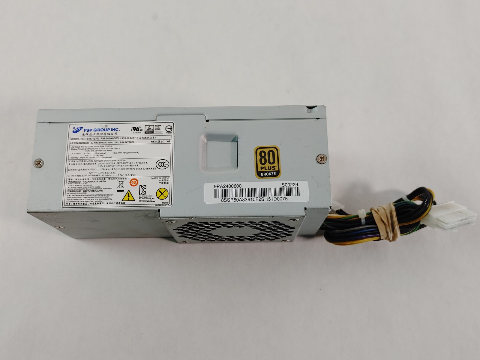 Lenovo ThinkCentre M82 14 Pin 240W TFX Desktop Power Supply 54Y8921
