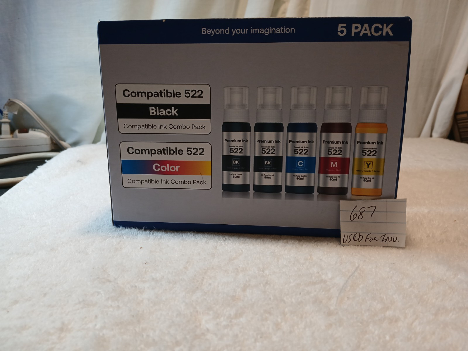 hp printer ink refill black unbranded Expiration DATE Aug 7 Production Date 8-24