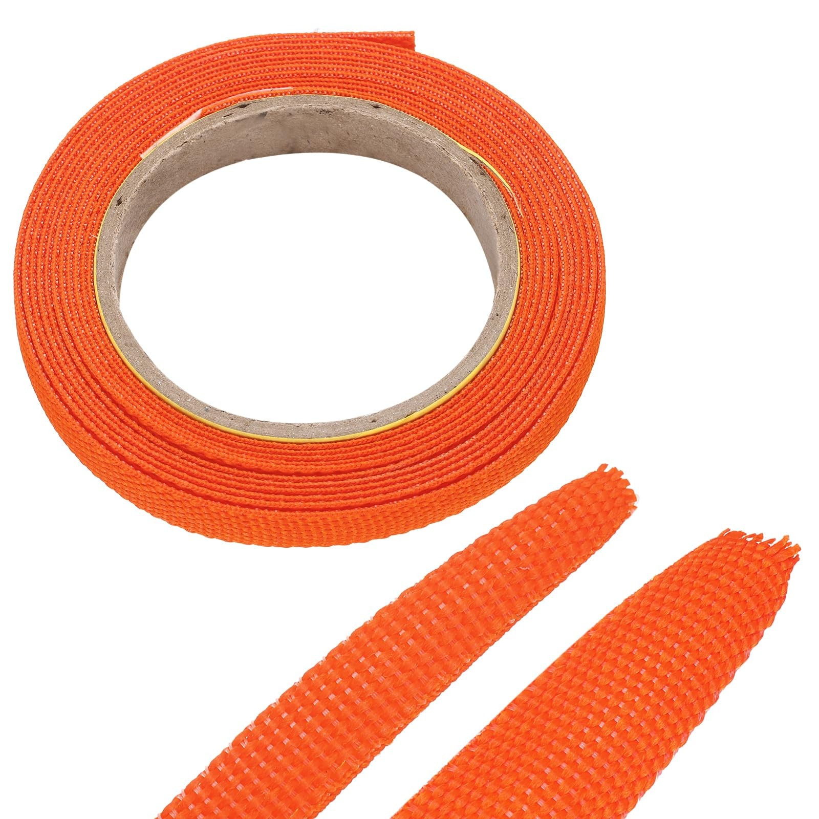 MECCANIXITY Braided Cable Sleeves Size 1/4 inch x 10ft Color Orange