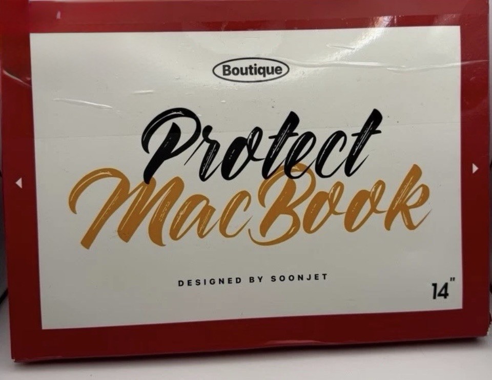 NEW 🔥Soonjet Boutique Protect MacBook Hard shell Case 14” - UNOPENED