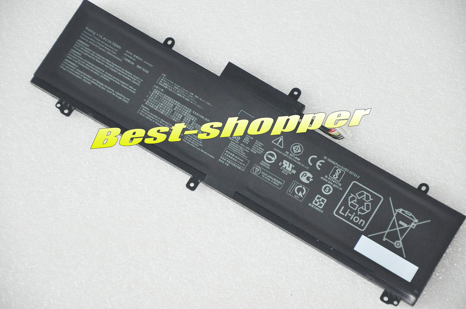 USA New Genuine C41N1837 76Wh 15.4V ASUS Rog Zephyrus GU502GU GX502GW Battery