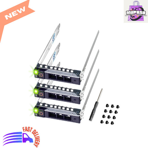 3-Pack 2.5" Hard Drive Caddy for Dell PowerEdge Servers SSD SAS NVMe Tray