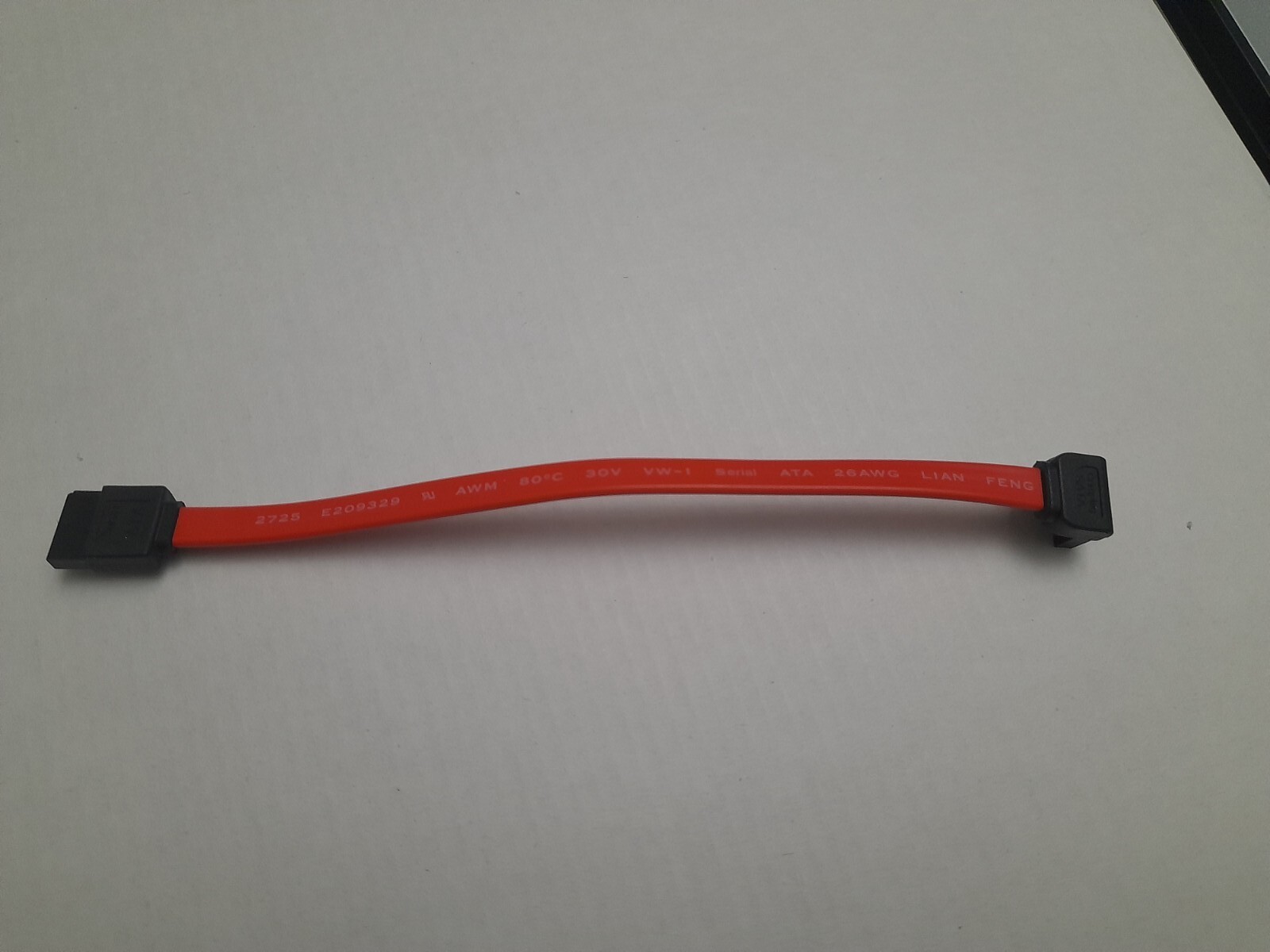 Lot of 12 Lian Feng Computer SATA Drive Cable E209329 length 6 inch long