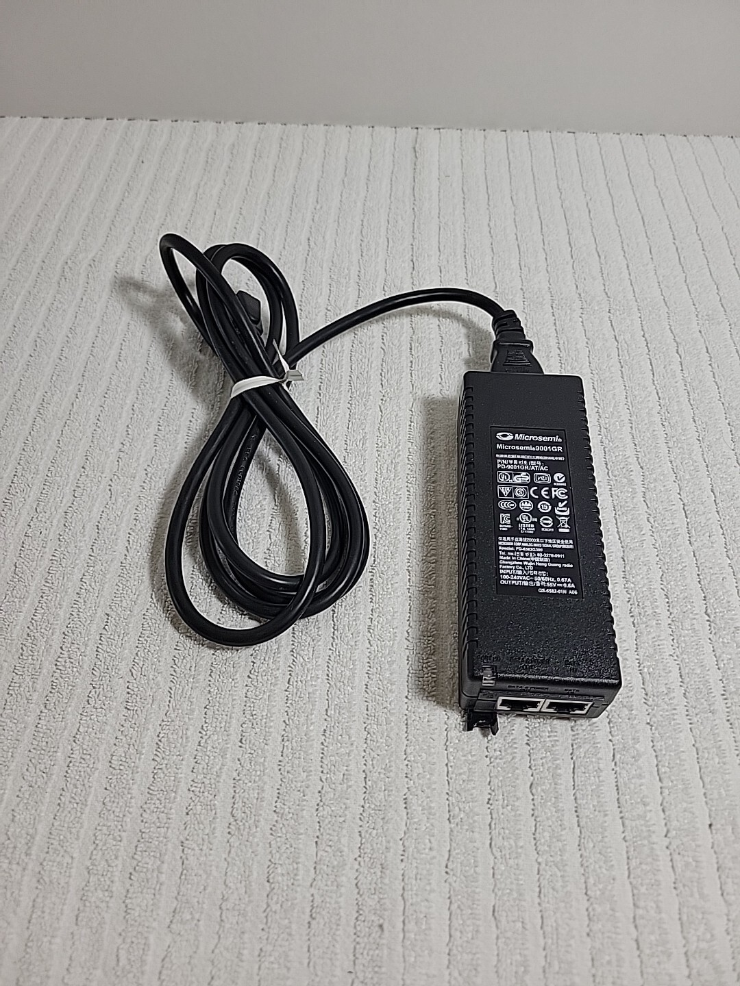 Microsemi PowerDsine 9001GR PoE Injector PD-9001GR/AC 1 Port 802.3at