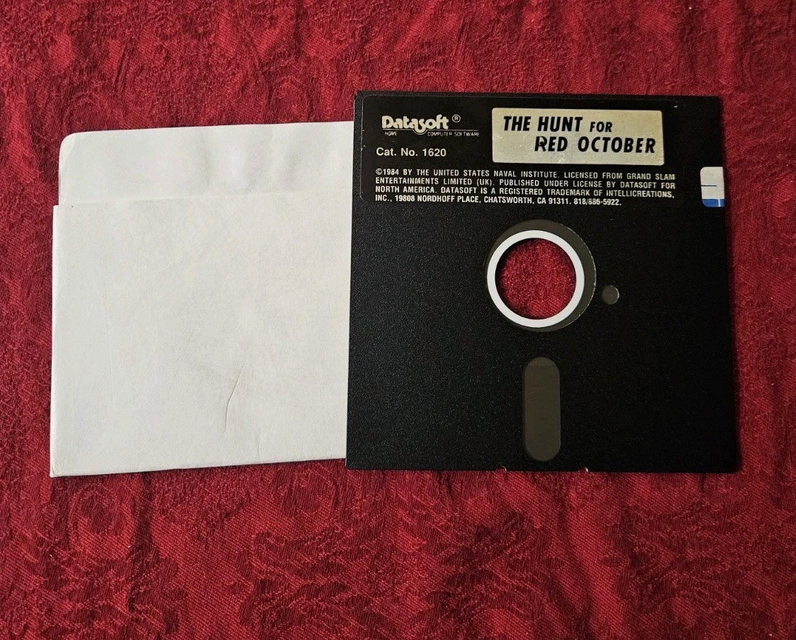 The Hunt For Red October Commodore Amiga Disk Only - Datasoft
