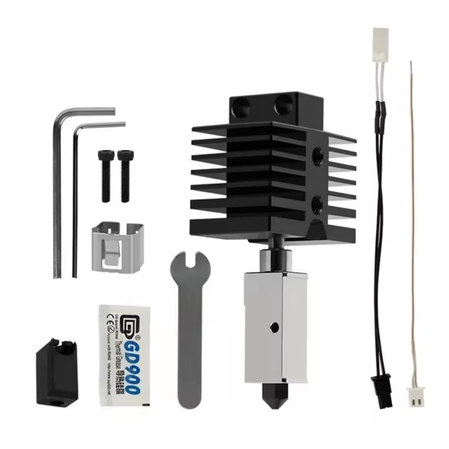 3D Printer Hotend for Qidi Q1 Pro/X Max 3/Qidi X plus Extruder Hotend Kit 0.4Mm