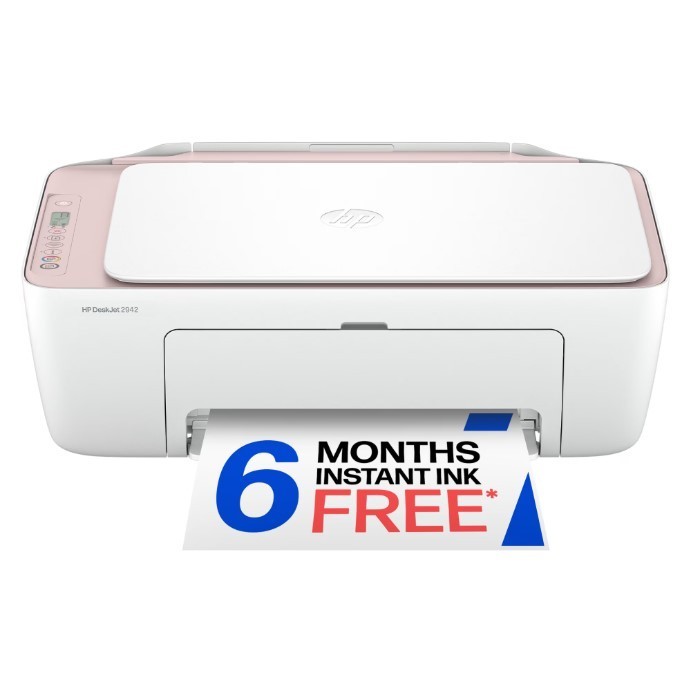 HP DeskJet 2942 Wireless All-in-One Color Inkjet Printer Pale Rose, New, Sale