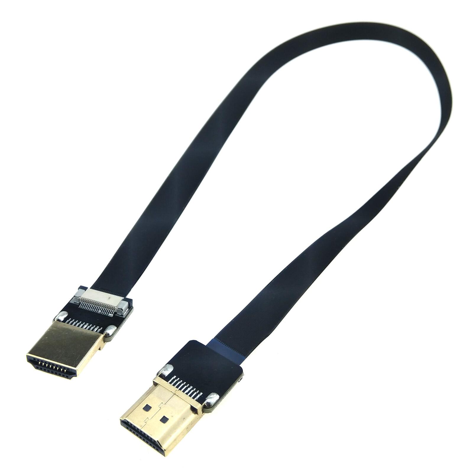 HDMI 4K Video Flex Cable 40cm Drone LCD Video Camera PC Flat Wire Male Connector