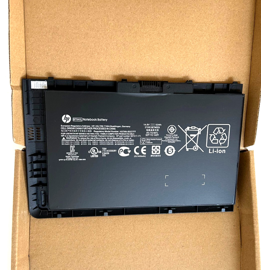 Genuine BT04XL Battery For HP EliteBook Folio 9470M 9480M HSTNN-DB3Z HSTNN-110C