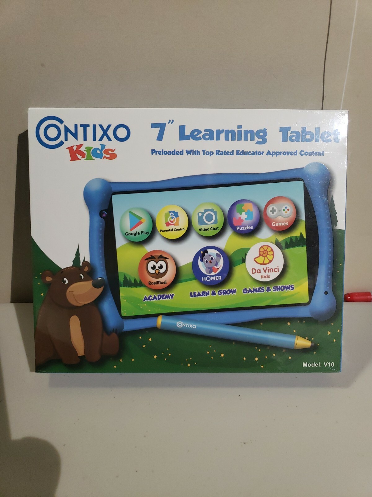 Contixo Kids Tablet V10 7-inch HD ages 3-7 Toddler Tablet with Camera Parenta...
