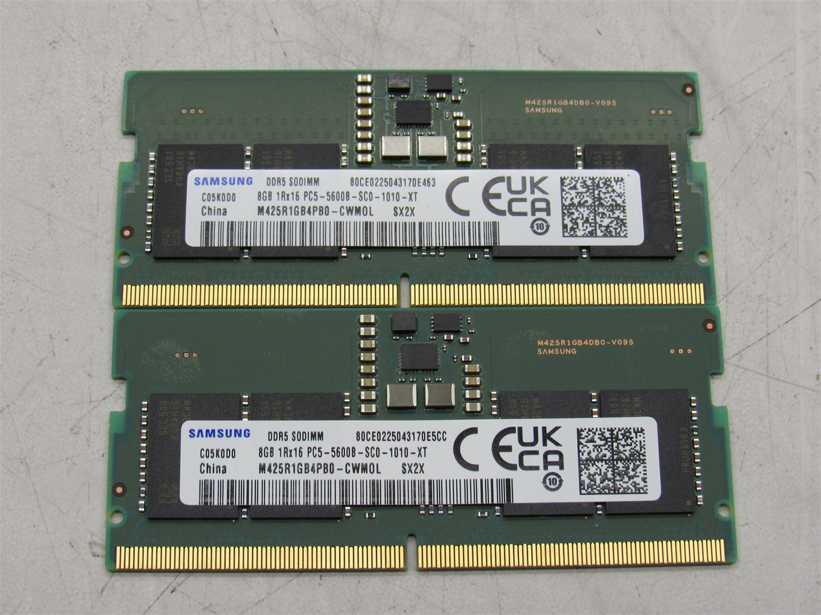 Samsung 16GB KIT (2x8GB) DDR5 5600MHz SODIMM Laptop RAM PC5-5600B M425R1GB4PB0