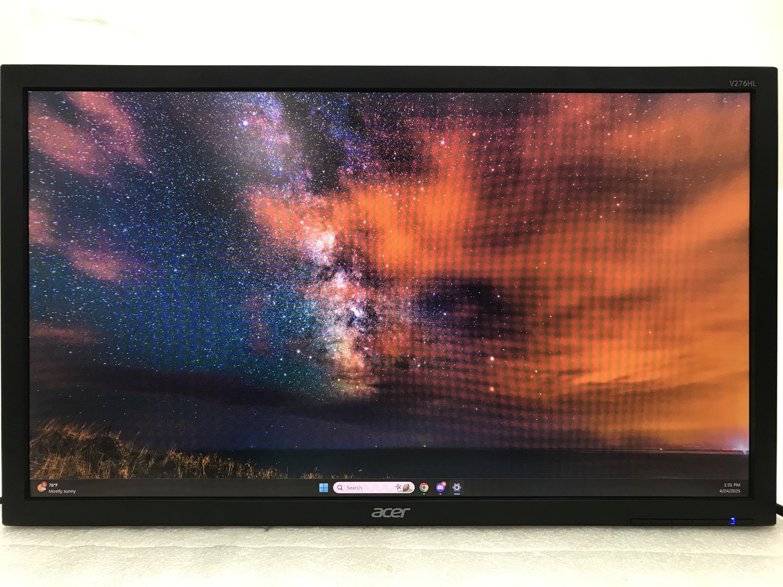 Acer V276HL bmd 27" Widescreen LED-Backlit LCD Monitor No cables No Stand Tested