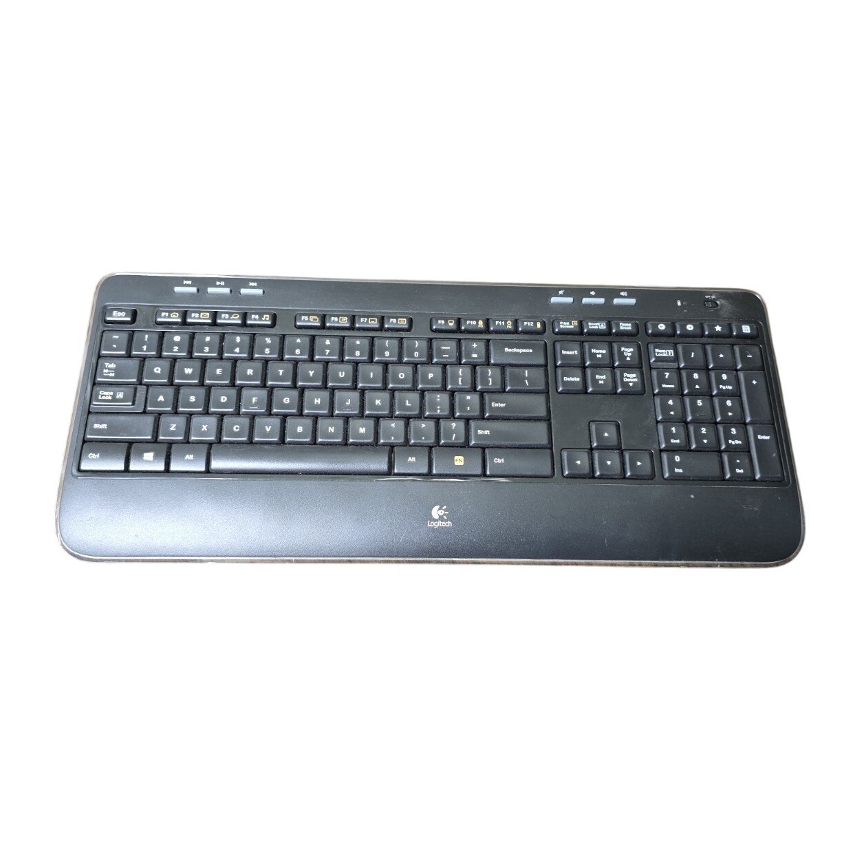Logitech K520 Wireless Illuminated Keyboard Backlit Full Size Black Y-R0011 F3