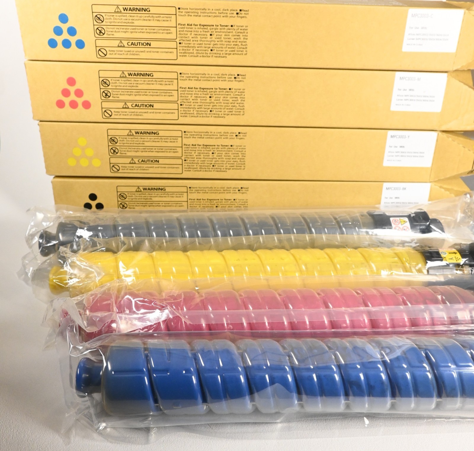 GREENBOX 4PK Compatible Toner Ricoh Lanier MP C3003 C3503 C3004 C3504 CMYK