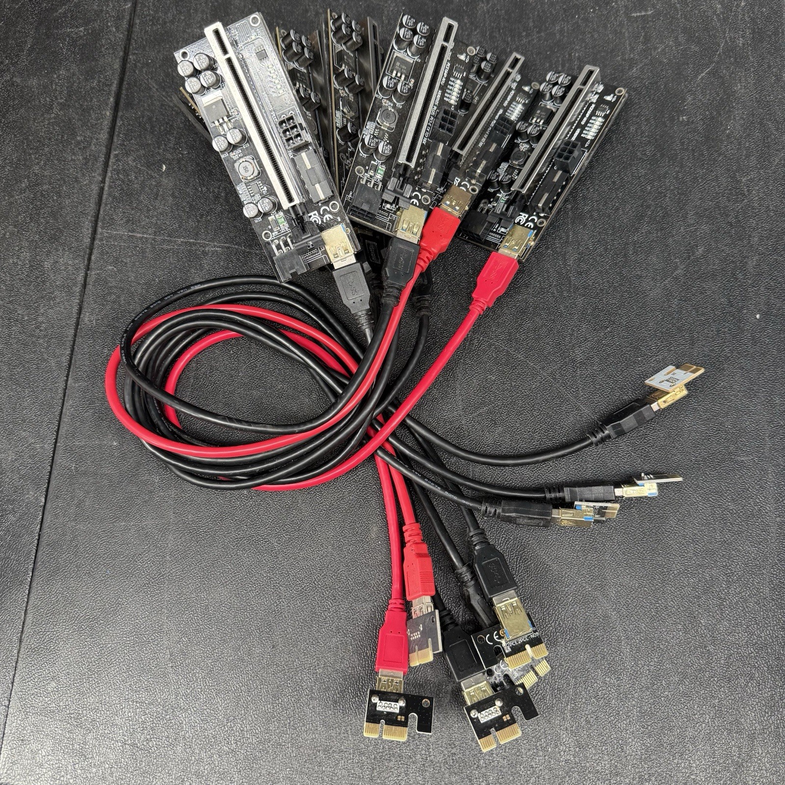 Lot x8 PCE164P-N10 VER010S Plus PCI-E 1x To 16x Video Card/Graphics Card Risers