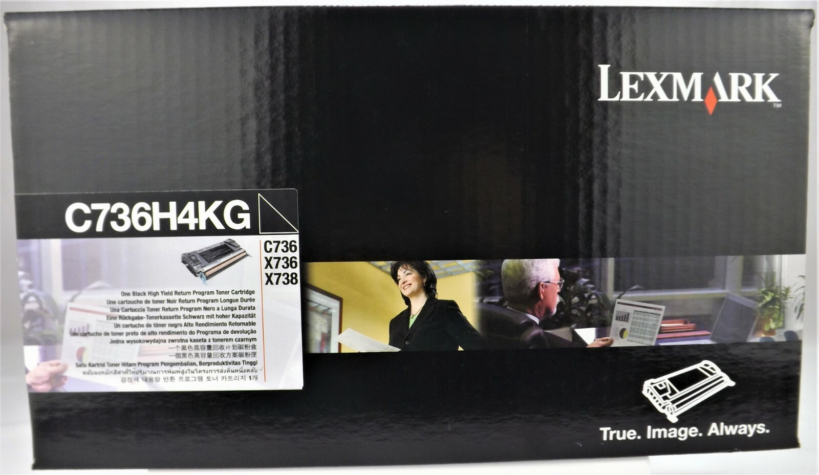 Lexmark C736H4KG High Yield Black Toner Cartridge  C736, X736, X738